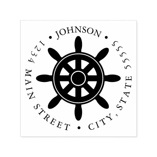 Rückgabesiegel für die Silhouette des Schiffes Permastempel (Design)