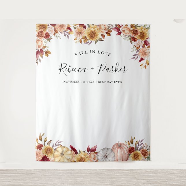 Rückgang der Liebe Blume Pumpen Backdrop Foto Stan Wandteppich (Vorderseite)