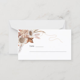 Rückgang der Liebe | Boho Blume Wedding Platzkarte