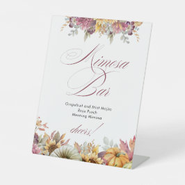 Rückgang der Liebe Brautparty Mimosa Bar Sockelschild