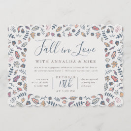 Rückgang der Liebe Engagement Party Einladung