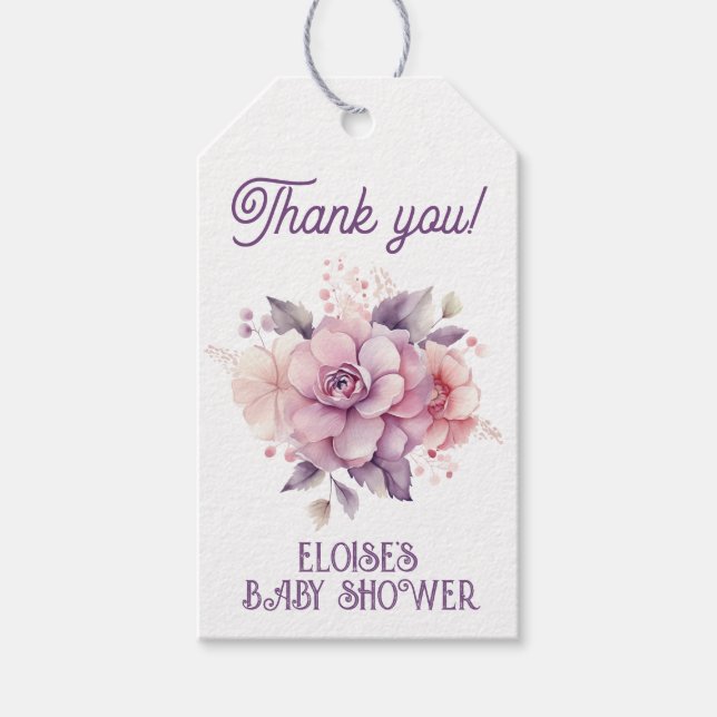 Rückgang der Liebe fallen Blumenbaby in Blüte dank Geschenkanhänger (Vorderseite)