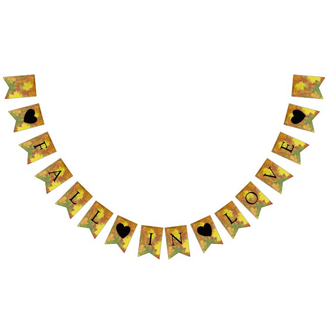 Rückgang der Liebe Farbige Blätter - Jagdfahnen Wimpelkette (Alle)