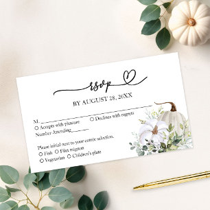 Rückgang der Liebe Greenerity Wedding RSVP Card Begleitkarte