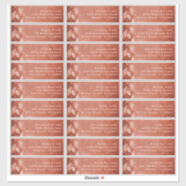 Rückgang der Liebe Guest Address Labels in Terraco