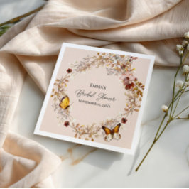 Rückgang der Liebe Herbst Brautparty Paper Napkin Serviette