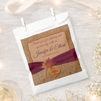 Rückgang der Liebe, Herbstgänge, Hochzeiten in Bur Geschenktütchen