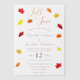 Rückgang der Liebe Herbstleaves Hochzeit