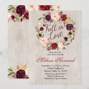 Rückgang der Liebe Kinderdusche Einladung