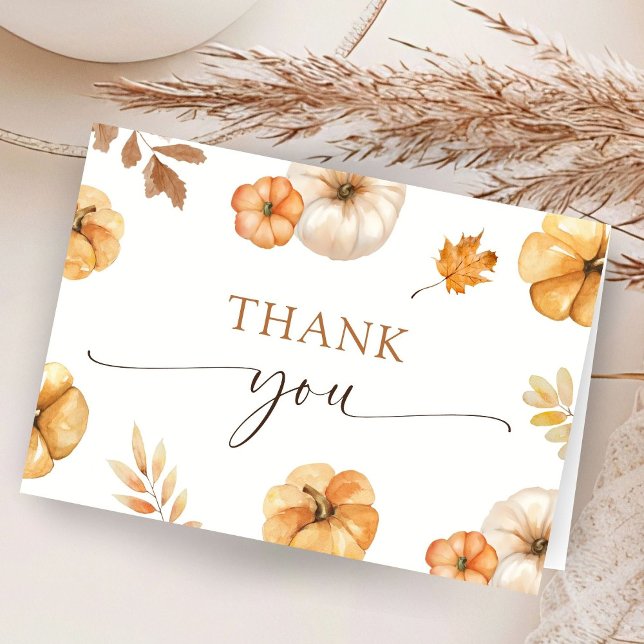 Rückgang der Liebe Kinderdusche Herbst geklappt Da Dankeskarte (Von Creator hochgeladen)