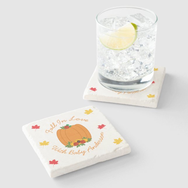 Rückgang der Liebe-Kinderdusche Steinuntersetzer (Seitenansicht)