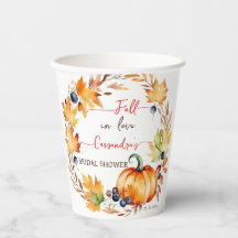 Rückgang der Liebe Kürbis Brautparty Geschirr