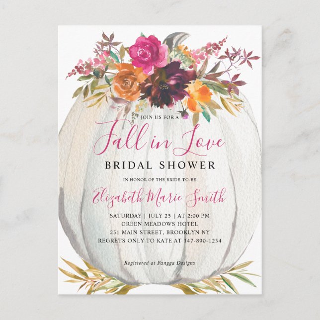 Rückgang der Liebe Lila Brautparty von Blumenpumpe Postkarte (Vorderseite)