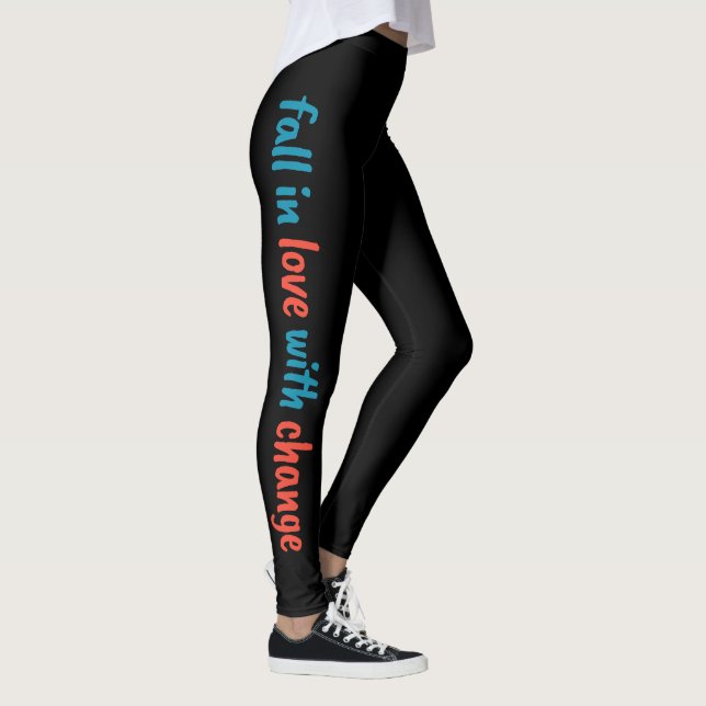 "Rückgang der Liebe mit dem Wandel" - Leggings (Rechts)