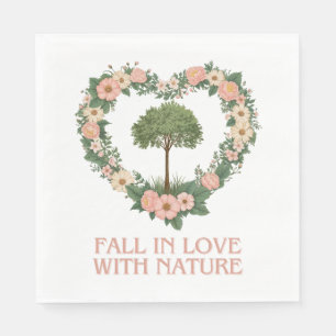 Rückgang der Liebe mit der Natur Serviette