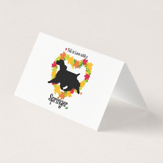 Rückgang der Liebe mit einem Springer Spaniel (Vorderseite)