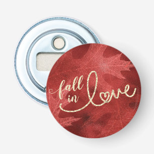 Rückgang der Liebe mit Herbst Apfelrot und Gold Flaschenöffner
