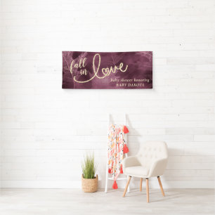 Rückgang der Liebe mit Herbst   Mulberry Jewel Ton Banner