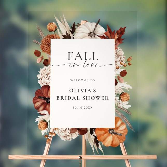 Rückgang der Liebe neutraler Kürbisrahmen Acrylschild (Neutral)