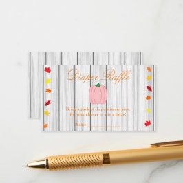 Rückgang der Liebe Pumpkin Baby Duschkabine Windel Begleitkarte