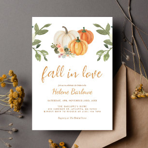 Rückgang der Liebe Pumpkin Blumenzellenfäule Braut Einladung