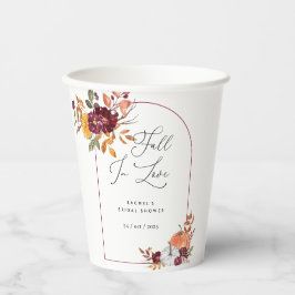 Rückgang der Liebe Pumpkin Blumenzellenfäule Braut Pappbecher