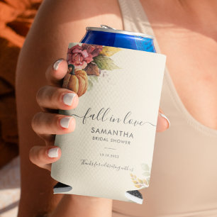 Rückgang der Liebe Pumpkin Herbst Brautparty verla Dosenkühler