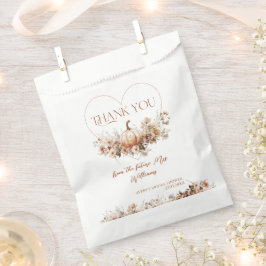 Rückgang der Liebe Pumpkin Wildblume Brautparty Geschenktütchen