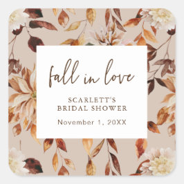 Rückgang der Liebe Quadratischer Aufkleber