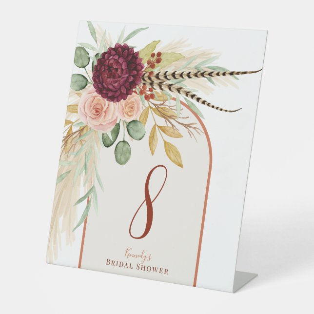 Rückgang der Liebe Rustikaler Boho Rostbrust Arlbl Sockelschild (Vorderseite)