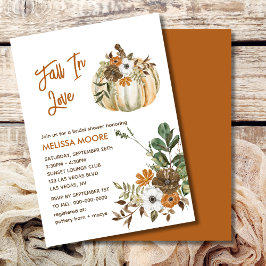 Rückgang der Liebe Rustikales braunes Brautparty Einladung