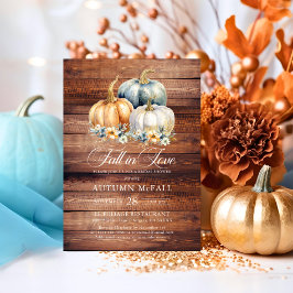 Rückgang der Liebe Rustikales Brautparty Goldpumpe Einladung