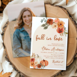 Rückgang der Liebe Rustikales Pumpkin-Brautparty Einladung