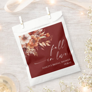 Rückgang der Liebe Rusty Burgund Blumenkohl Brautp Geschenktütchen