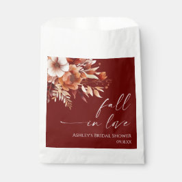 Rückgang der Liebe Rusty Burgund Blumenkohl Brautp Geschenktütchen