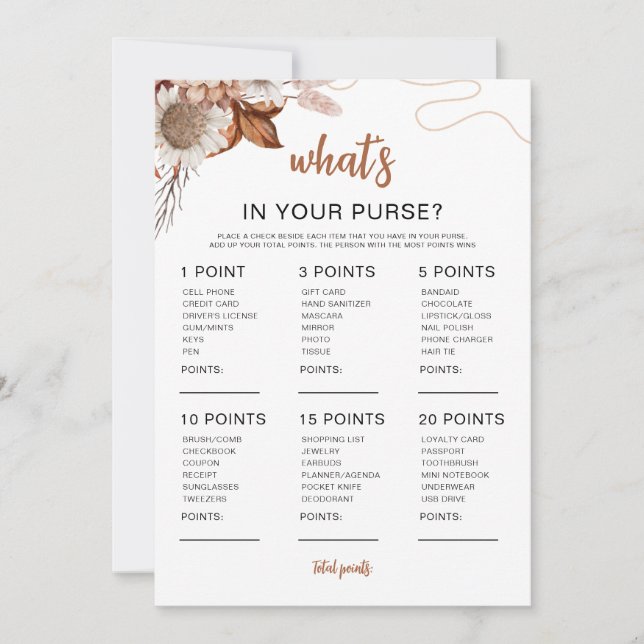 Rückgang der Liebe | Was ist in deinem Brautparty? Einladung (Vorderseite)