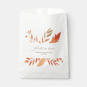 Rückgang der Liebe Wasserfarben Herbst Blätter Hoc Geschenktütchen