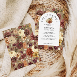 Rückgang der Liebe Wasserfarbenes Brautparty Einladung