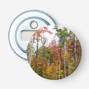 Rückgang der waldfarbenen Herbstfotografie Flaschenöffner