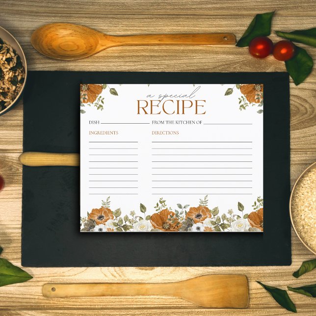 Rückgang des Brautparty der Liebe-Rezept-Karte (Von Creator hochgeladen)