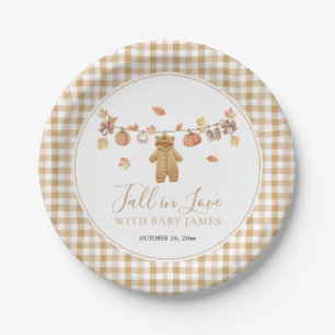Rückgang in der Liebe Rustikale Boho Fall Babydusc Pappteller