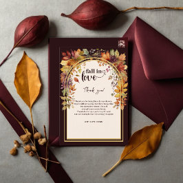 Rückgang in Liebe mit Babydusche Dankeskarte