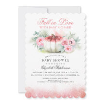 Rückgang in Liebe Rose Gold Glitzer Pumpkin Baby D