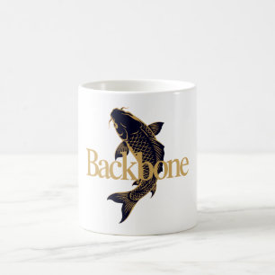 Rückgrat – Japanischer Koi, Symbol für innere Stär Kaffeetasse