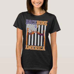 Rückgrat von America Lineman Lineworker T-Shirt