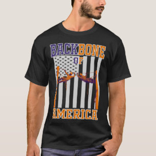 Rückgrat von America Lineman Lineworker T-Shirt