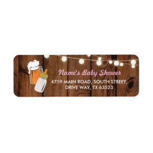 Rückkehr-Aufkleber-Babyparty BrauenGebräu-Bier