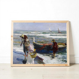 Rückkehr aus der Fischerei, Joaquin Sorolla y Bast Poster