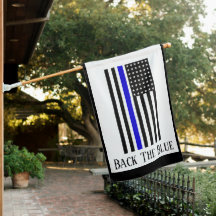 RÜCKKEHR DER BLAUEN-UNTERSTÜTZUNGSPOLIZENHAUS-FLAG