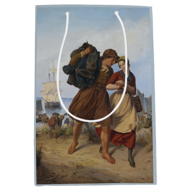 Rückkehr des Fischers (von Rudolf Jordan) Mittlere Geschenktüte (Vorderseite)